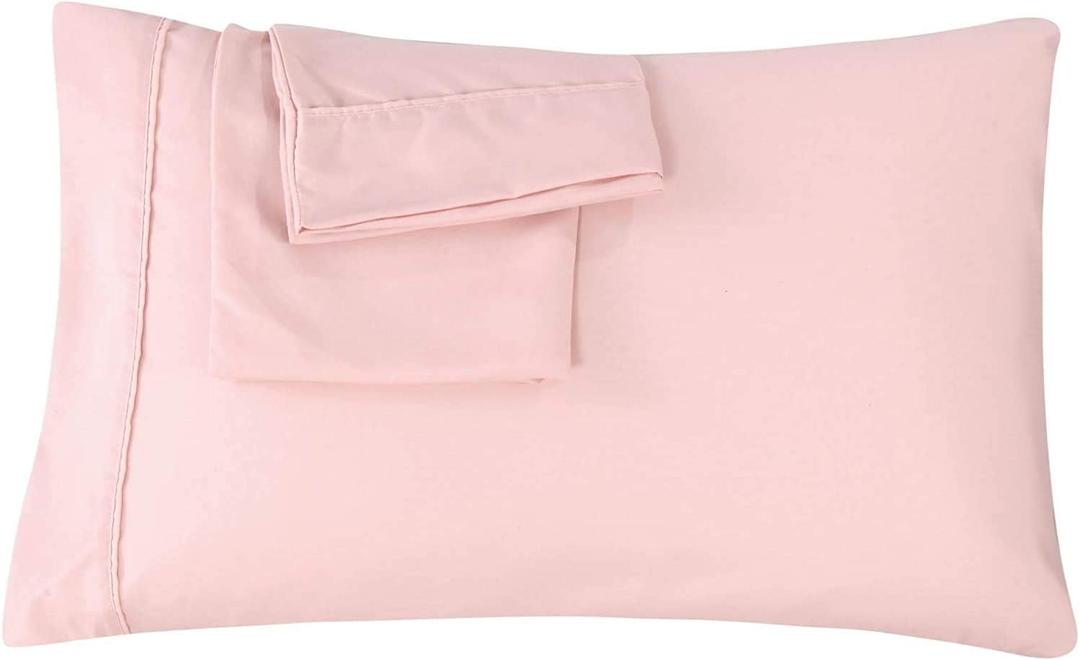 Trend Bedding Mart Oversize Pillow Case - Extra Large Fits Fluffiest Pillows, Extra Tall Pillowcase - Luxury 100% Egyptian Cotton 600 Thread Count (King, Blush/Rose Pink)