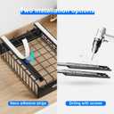 Mustorn 2 Pack Pull Out Cabinet Organizer, Slide Out Drawers for Cabinets, Peel and Stick, Heavy Duty Shelves for Kitchen, Cupboard, Pantry, Bathroom (16.5"D*11.8"W*3.94"H-Black)