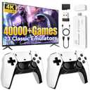 2025 Upgraded Retro Gaming Console, 4K HDMI Video Game Consoles with 40,000+ Games & 23 Emulators, Plug and Play Video Gaming Stick (128G)
