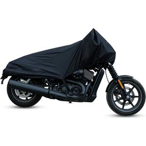 X AUTOHAUX Motorcycle Cover Street Bike Scooter Lightweight Half Cover Outdoor Waterproof Rain Dust Protector Black Size M for Kawasaki for Harley Davidson