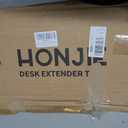 HONJIE Ergonomics Desk Extender Tray, Suitable for Office.Foldable, Punch-Free Clamp on.Computer Keyborad Tray, Desk Extension Board.(29.53"*9.45"(75cm*24cm), Carbon)
