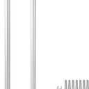 Aluminum Dock Handrail, 42" x 13" Dock Boarding Handrail, Dock & Boat Aluminum Safety Grab Bar, 36in Swimming Pool Handrail & Hot Tub Handrail, Silver