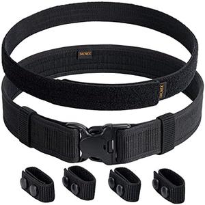 TACNEX Duty Belt w/Hook Lining 4 Keepers 2" Police Law Enforcement Officer Security Nylon Outer Inner Belt
