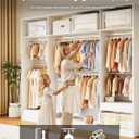 BaiNong Adjustable Closet Hanging Rod Heavy Duty 36'' Silver (Silver, 36 Inch)