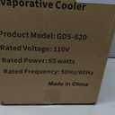 Swamp Cooler, Portable Air Conditioners with 3 wind Modes, 3 Speeds, 3.5-Gallon Water Tank for Evaporative Air Cooler Long Cooling, 45 dB Windowless Air Conditioner 120 Oscillation 4 Ice Packs, 60 inches x 60 inches x 85 inches
