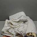 little dove Teepee Tent for Kids Foldable Teepee Play Tent with Carry Case, Banner, Fairy Lights, Olives Branches, Four Poles Style Raw White Color - New Version Tiny House