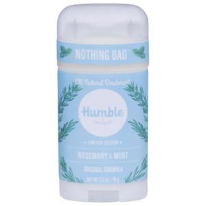 HUMBLE BRANDS Original Formula Aluminum-free Deodorant. Long Lasting Odor Control with Baking Soda and Essential Oils, Rosemary Mint, Pack of 1 (2.5 Ounce (Pack of 1))