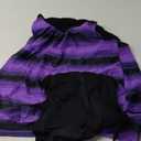 Aqua Eve Two Piece Women's Tankini Swimsuits Blouson Swim Tank Top with Shorts Modest Bathing Suits Purple  XL