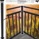 CR Fence & Rail V2 (ONLY) Guard Rail with Top Rail Corner Post (NOT Compatible with Any Other System)