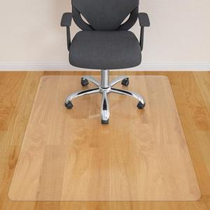 HOMEK Office Chair Mat for Hardwood Floor- 44" x 58" Clear Computer Desk Chair Mat for Hard Wood/Tile Floors, Easy Glide Plastic Mat for Under Office Chairs on Hardwood for Work & Home