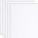 5 PCS White Foam Boards, 11 Inch Poster Foams Boards Sheets Thickness White Foams Core Backing Board Rectangle Foam PVC Sheet Double Sided Core Board Sign for Art Crafts, Presentation, WeddingFoam