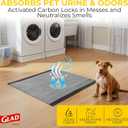 Glad for Pets Black Charcoal Puppy Pads - 6-Layer Leak-Proof Construction, Activated Carbon Odor Control, Pheromone Attractant - Disposable Dog Pee Pads for Potty Training, 23 x 23 in, 100 Count