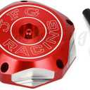 JFG RACING ATV Gas Cap,CNC Fuel Tank Billet Cover for TRX90 93-17/TRX250 97-17/TRX250EX 01-07/TRX350 00-06/TRX400 04-07/TRX450 98-04/TRX500 01-14/TRX650 03-05/TRX680 06-17 - Red