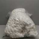 Bedsure Fluffy Duvet Cover Set - Ultra Soft Plush Shaggy Comforter Cover Twin Size, Warm Flannel Fleece Bed Sets for Winter, 2 Pieces (Striped Pattern, Coconut White)