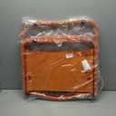 Vibrant and Cheerful Orange Folding Outdoor Chair, Compact Lightweight Portable Design with Wood Armrests & Metal Frame for Backyar, Camping, Beach, Hiking, Picnics