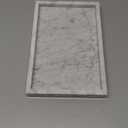 Real Natural Marble Tray for Bathroom, Vanity, Kitchen and Desktop, Rectangle Genuine Marble Stone Tray for Jewelry, Cosmetics, Candles, Lotion, Perfume and Home Decor (12" x 8" x 1.2", White)