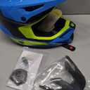 Fox Racing Youth V3 Motocross Dirt Bike Helmet, True Blue, Large