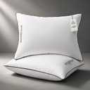 Hotel Grand Bed Pillows Queen Size Set of 2, Medium Soft Down Alternative