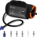 Pre-Formed Blood Pressure Replacement Cuff, Quick Wrap for Easy Use, 9"-17" Adjustable BP Cuff for Medium to Large Arms, 6 Universal Connectors Compatible with Omron & Other Monitors (Cuff Only)