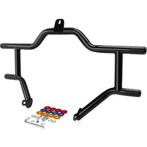 Motorcycle Crash Bar Engine Gauard Compatible with Harley Davidson Touring Street Glide Road King Electra Glide Ultra Limited 2009-2025 Flat Out Bar Protector Bracket Black