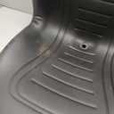 VEVOR Universal Lawn Tractor Seat Replacement, Compact High Back Mower Seat, Black Vinyl Forklift Seat, Central Drain Hole Skid Steer Seat with Mounting Bolt Patterns of 8" x 11.5" & 11.25" x 11.5"