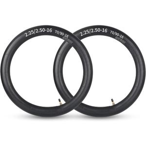GICOOL 2.25/2.50-16" (70/90-16) Dirt Bike Replacement Inner Tubes, 2 Pack with TR4 Valve Stem, Fits for Off-road Motorcycle, Mini Bike, Pit Bike and More