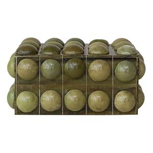 Creative Co-Op Handmade Marbled Resin Bobbin Box, Green