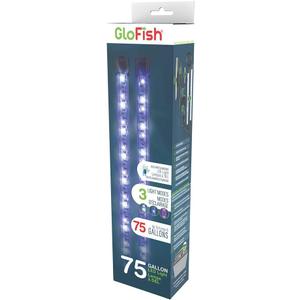 GloFish 10-Inch LED Light Sticks for Fish Aquariums Up to 75 Gallons, 2 Count, with White, Blue and Magenta LED Lights
