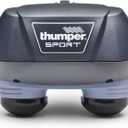 Thumper Sport Percussive Massager - Deep Tissue Home use Massage for Muscles, Back, Shoulders, Neck, Legs, arms. Portable Therapy Action Electric Handheld Massager with Long Handle