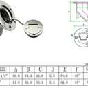 Marine Deck Filler/ Fill Keyless Cap 316 Stainless Steel Elbow Boat Accessories Yacht Hardware (Type: Diesel, 50mm/2inch)
