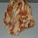 BLENCOT Women's Floral Off Shoulder Maxi Dress Ruched Bodycon Summer Wedding Guest Party Gown (Large, Brown)