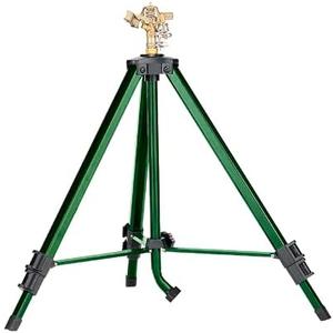 Orbit 1/2 -inch Heavy-Duty Brass Impact Sprinkler on Adjustable 22-48-inch Metal Tripod Base