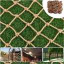 Hemp Rope NettingSafety, Climbing Net for Kids Outdoor,Safety Net for Stairs Balcony,Railings,Garden,Playground,Tree House and Decoration (6MM-8CM