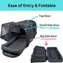 Premium Cat Carrier Soft & Small Dog Car Seat | TSA Airline Approved, Expandable, Upgraded Zipper Locks, Exclusive Fan Pocket, Excellent Ventilation | Best for Air, Car & Daily Travel (Pet Up to 9lbs)