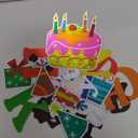 Frienda 27 Pieces Birthday Car Decoration Colorful Reflective Automotive Happy Birthday Magnets for Car Refrigerator Metal Surface Decoration