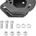 WSays 2" out 1.5 Up Spare Tire Carrier Spacer Compatible with Jeep Wrangler JK TJ YJ 1987-2018 Black