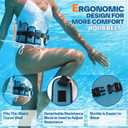 Sportneer Aqua Belt Water Aerobics Equipment: Swimming Belt Pool Exercise Equipment for Adults Aqua Float Belts with Adjustable Foam Blocks for Aquatic Fitness Training Low-Impact Workout