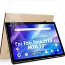 Hianjoo 2-Pack Screen Protectors Compatible with Pritom Touch10 / M10 / M10(3G) / TAB 10 Lite 10 inch Tablet, Tempered Glass [HD Clarity] [9 Hardness] [Easy Installation]