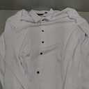 J.VER Men's Dress Shirts Stretch Long Sleeve Formal Shirt Solid Business Casual Button Down Shirts for Wedding Prom (White, XXXL)