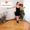Marley Dance Floor for Home & Studio |4Ft x 6Ft  | Portable Dance Floor Mat for Ballet, Tap, Irish Dancing & More| Roll-Out Vinyl Flooring for Dancers | Marley Flooring | 5MM