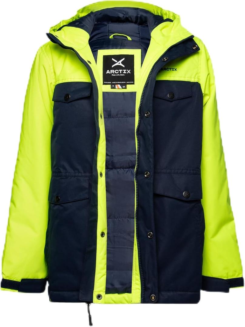 Arctix unisex-child Slalom Insulated Winter Jacket (Medium, Sun Glare)