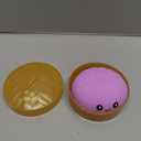 2 Pcs Dumpling Squishy, Mystery Squishy Dumpling Box, Fidget Toys Adults & Teens, Stocking Stuffers, Sensory Stress Ball Squeeze Toys for Stress Relief (greenpurple)