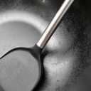 Carbon Steel Wok - Including Glass Cover and Silicone Spatula, 13-Inch Woks & Stir-Fry Pans for Induction, Electric, Gas Stoves