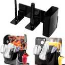 3-in-1 Side-Mounted Cup Organizer for Ninja Slushie Machine FS301/FS300 - Holds Cups, Lids & Straws - Storage Accessories for Ninja Slushie Machine (Black)