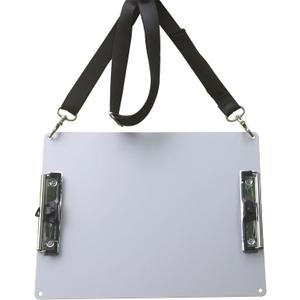 Banjiang Metal Double Clips Clipboard for Working While Walking with Shoulder Straps,A4/Letter 8.5 "X11 Aluminum Clipboard with Pen Holder