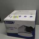 Bathroom Exhaust Fan with RGB Lights, 110CFM/1.0 Sones Vent Fan with 3 Color Temperatures, 5 Adjustable Brightness, Easy to Install, Remote Control, Quiet Ventilation Fan for Bath, Shower, Attic