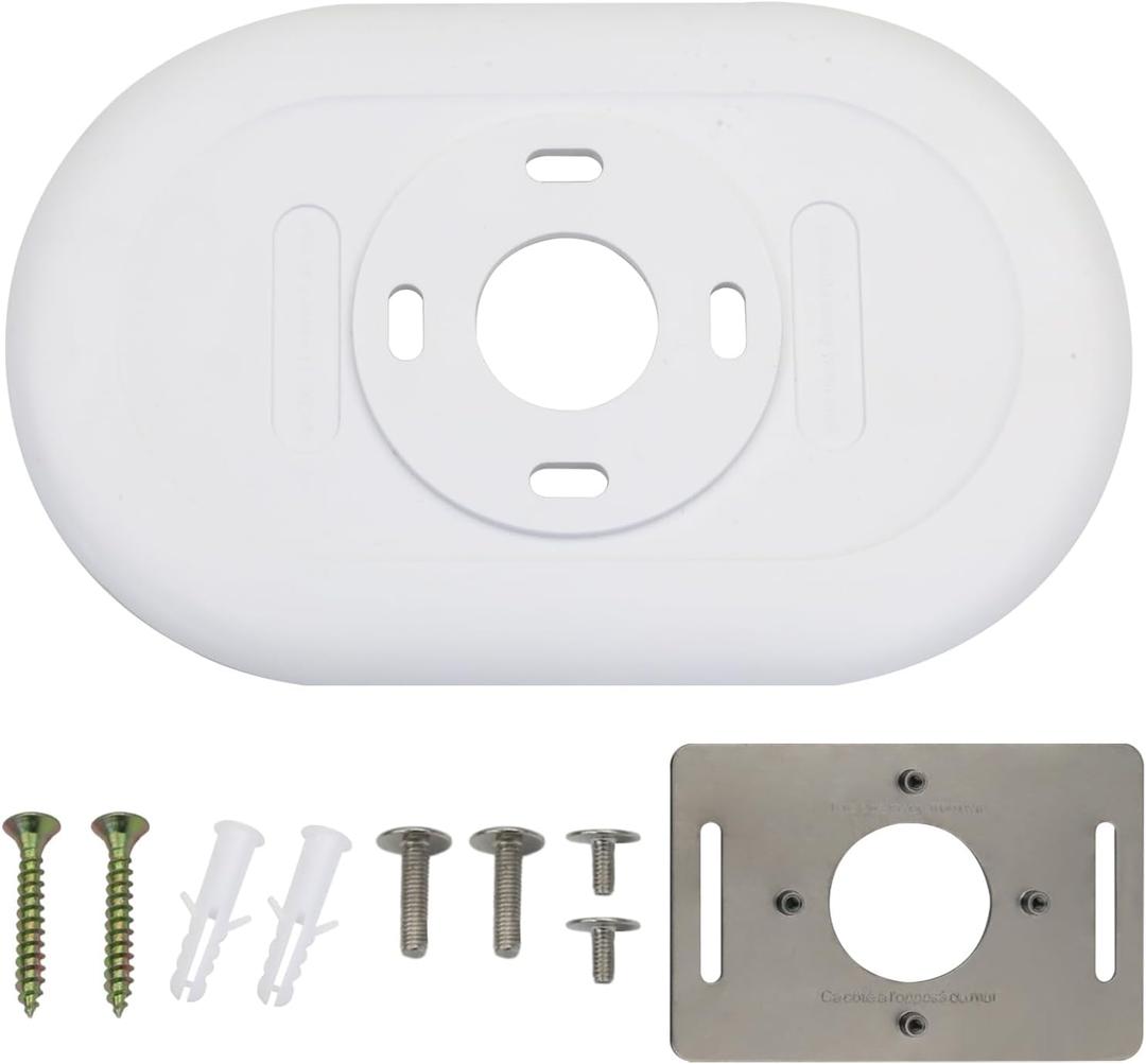 Nest Thermostat Trim kit,Nest Thermostat Wall Plate for Google Nest Thermostat-Programmable WiFi Thermostat Accessory (White
