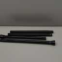 Black Tension Curtain Rod 30 to 64 Inch,Adjustable Curtain Rod,Shower Tension Curtain Rod No Drilling,7/8" Spring Curtain Rods for Windows Closet Doorway Door (Black 1 Pack)