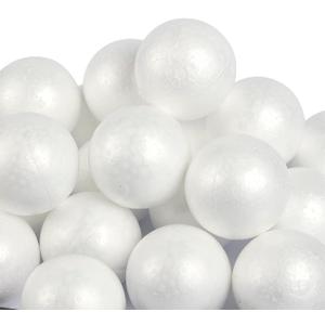 LOMIMOS 40pcs 3 Inch Foam Balls, White Craft Balls for Arts & Crafts DIY Crafts Making Ornaments Decoration School Projects Easter Christmas Party Supplies