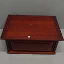 MAKEY'S Extra Large Urns for Human Ashes Adult Male,Cremation Urn,Handmade Wood Urn Funeral urns for Loved Ones400 Cu/in (cherry-XL)